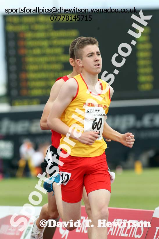 Inter boys 1500 metres, 2015 English Schools, Gateshead. Photo: David T. Hewitson/Sports for All Pics